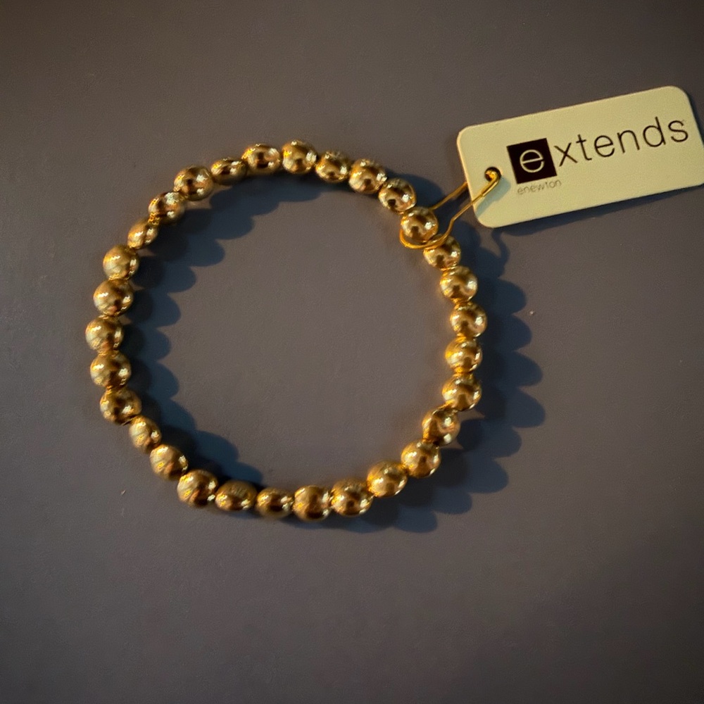 Extends Gold Beaded Bracelet